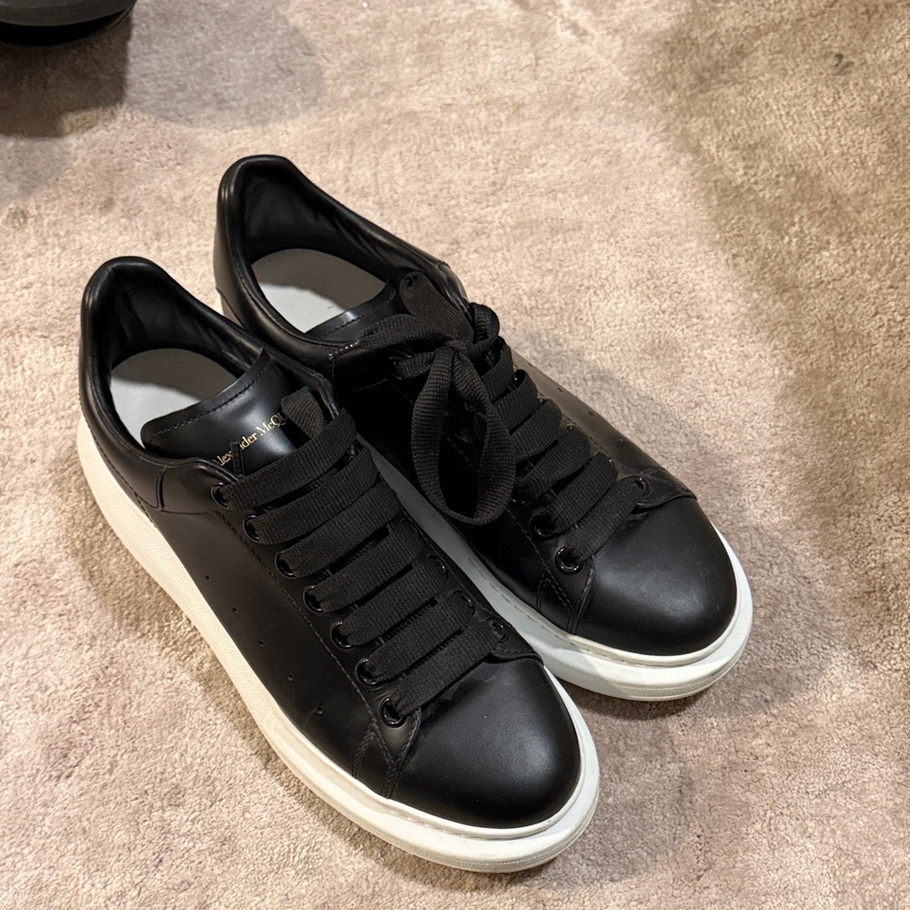 Alexander McQueen Black and White Men's Sneakers